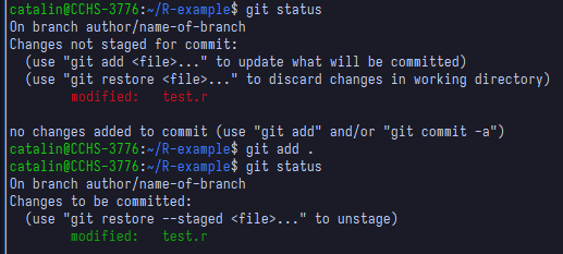 Add all git changes